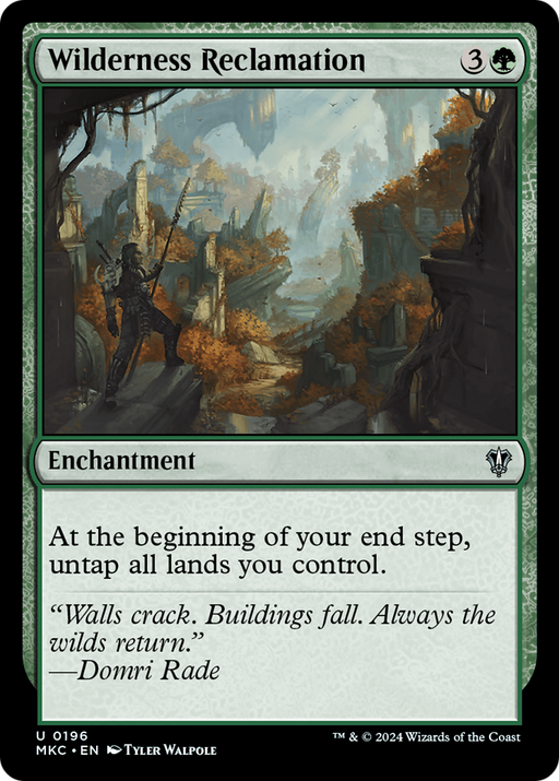 Wilderness Reclamation (MKC-196) [Murders at Karlov Manor Commander] MTG Single Wizards of the Coast