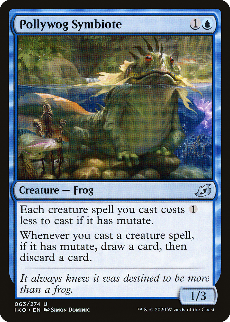 Pollywog Symbiote (IKO-063) [Ikoria: Lair of Behemoths] MTG Single Wizards of the Coast