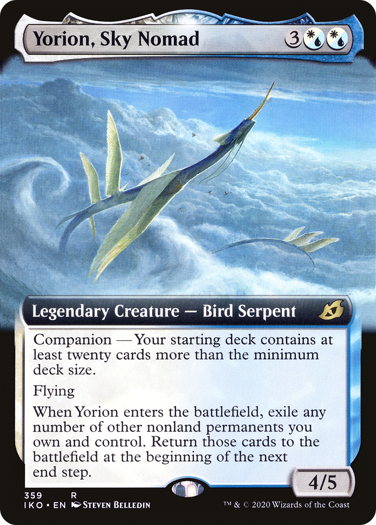 Yorion, Sky Nomad (IKO-359) [Ikoria: Lair of Behemoths] (Extended Art) Foil MTG Single Wizards of the Coast