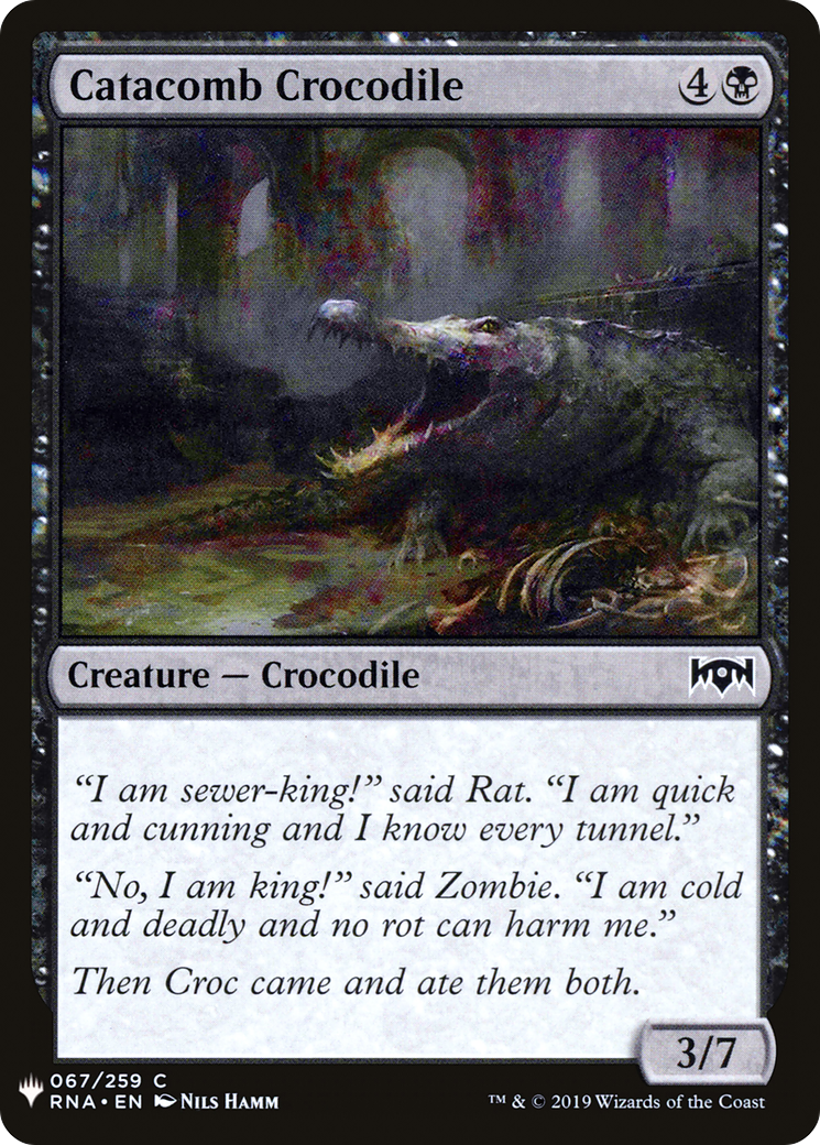 Catacomb Crocodile (LIST-RNA-67) [Mystery Booster] The List MTG Single Wizards of the Coast