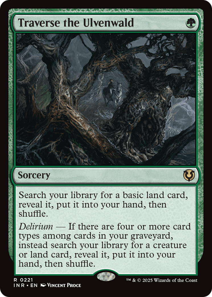 Traverse the Ulvenwald (INR-221) [Innistrad Remastered] Foil MTG Single Wizards of the Coast