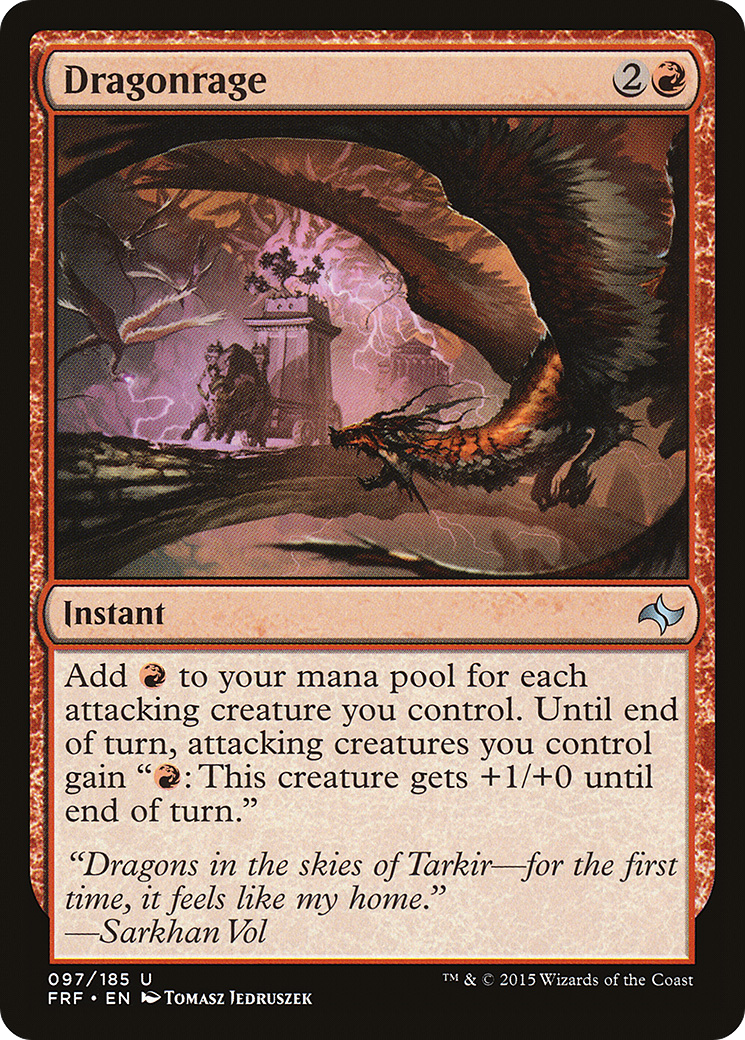 Dragonrage (FRF-097) [Fate Reforged] Foil MTG Single Wizards of the Coast