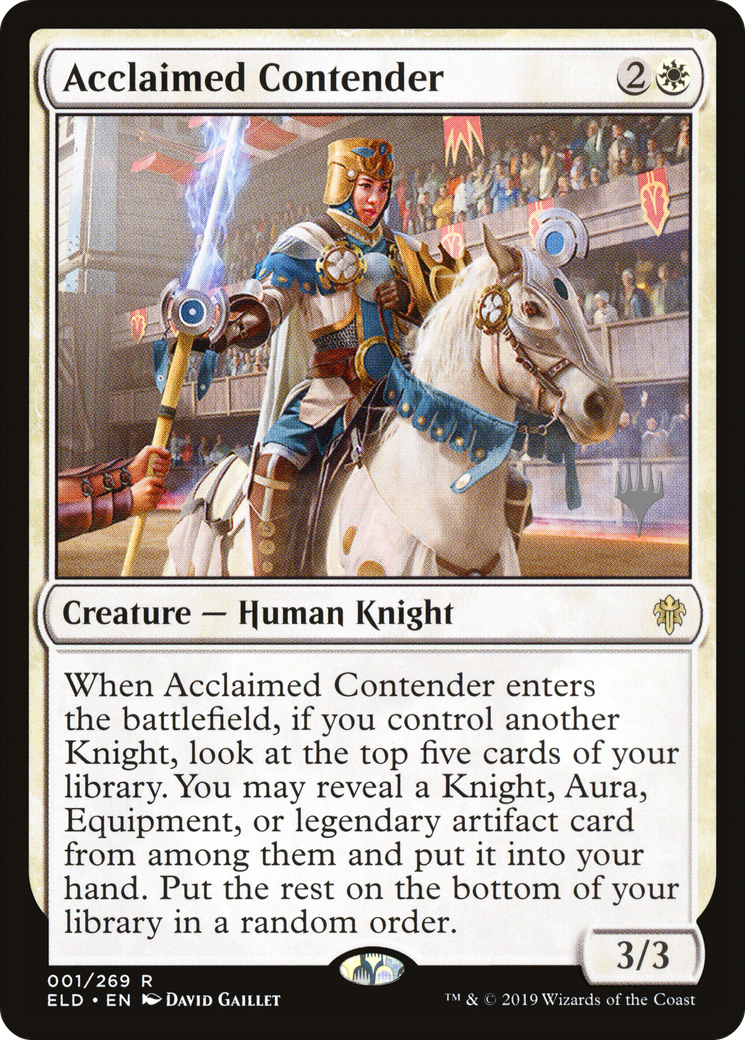 Acclaimed Contender (PPELD-001) [Throne of Eldraine Promos] MTG Single Wizards of the Coast