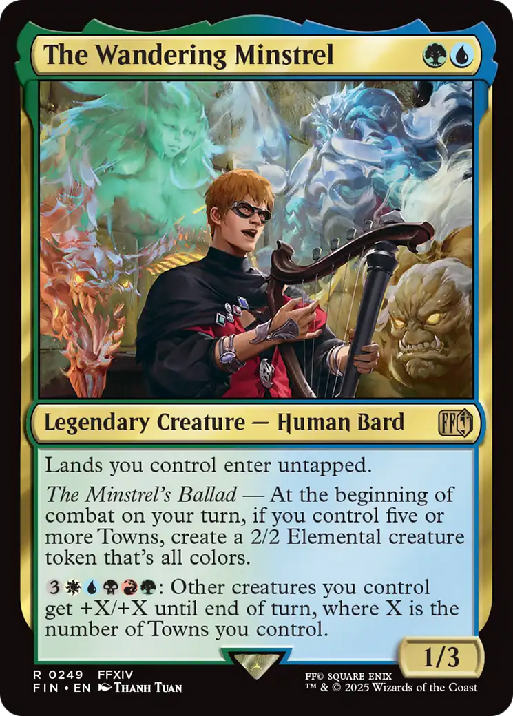 The Wandering Minstrel (FIN-249) [FINAL FANTASY] Foil MTG Single Wizards of the Coast