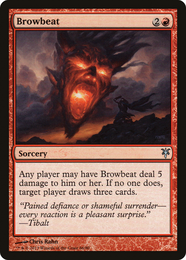 Browbeat (DDK-066) [Misc] Duel Decks: Sorin vs. Tibalt MTG Single Wizards of the Coast