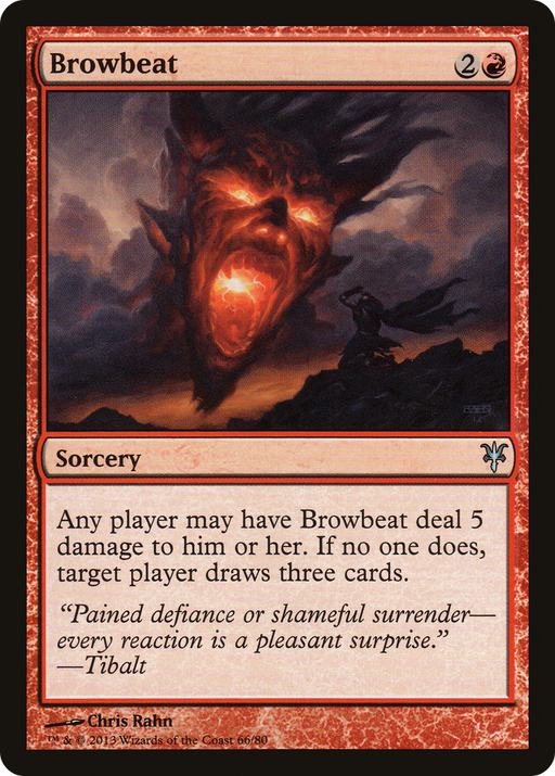 Browbeat (DDK-066) [Misc] Duel Decks: Sorin vs. Tibalt MTG Single Wizards of the Coast