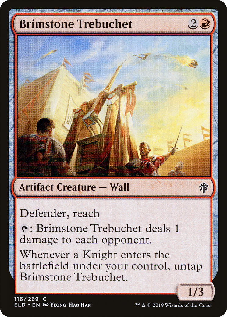 Brimstone Trebuchet (ELD-116) [Throne of Eldraine] MTG Single Wizards of the Coast