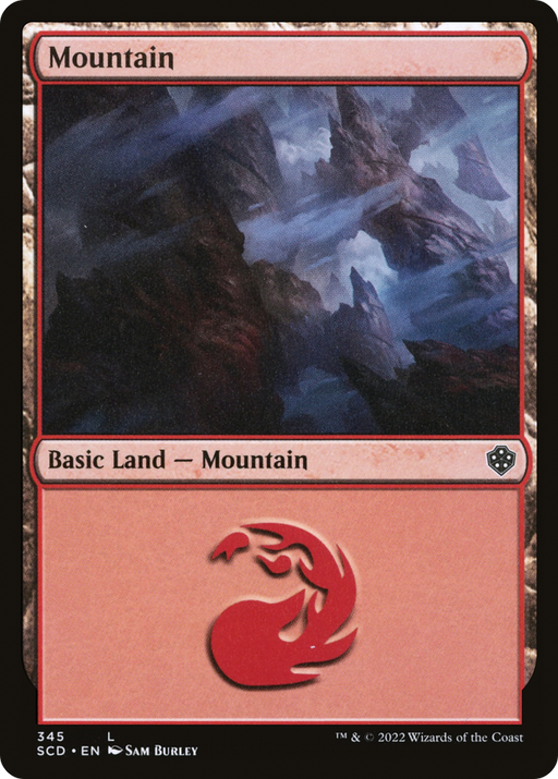 Mountain (SCD-345) [Starter Commander Decks] MTG Single Wizards of the Coast