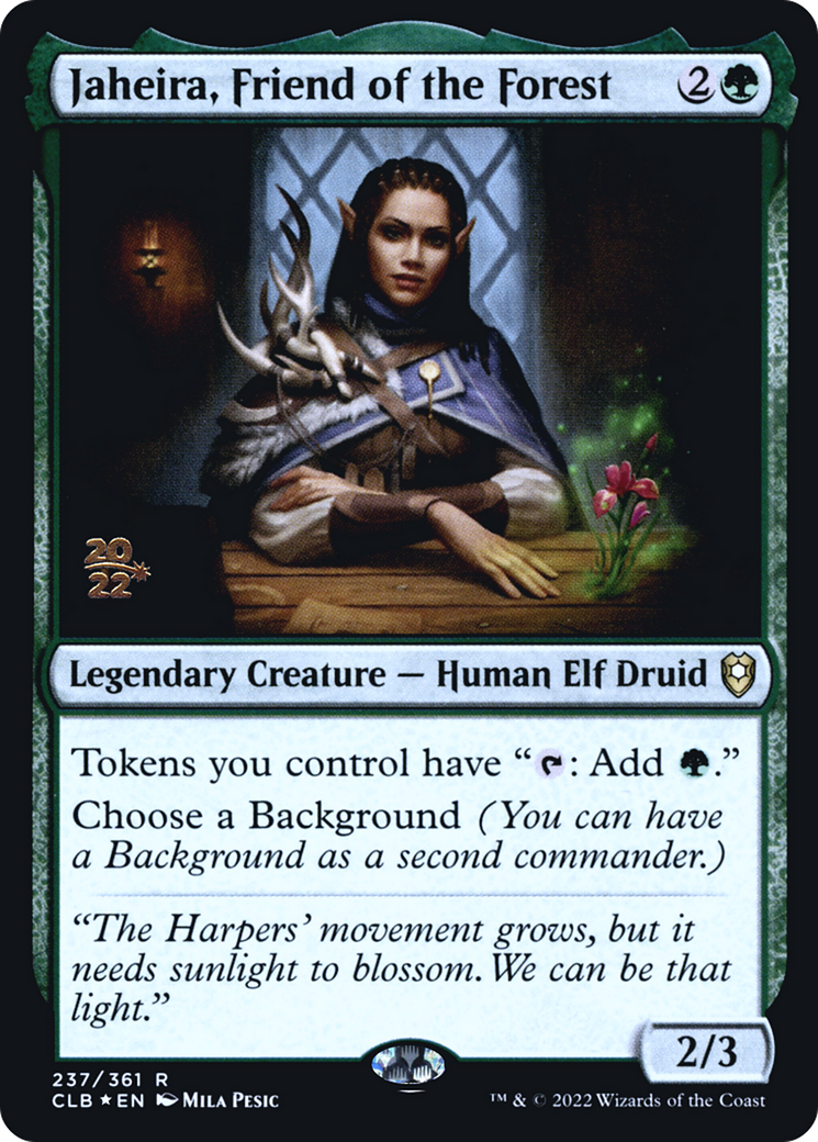 Jaheira, Friend of the Forest (PRE-237) [Battle for Baldur's Gate Promos] Foil MTG Single Wizards of the Coast