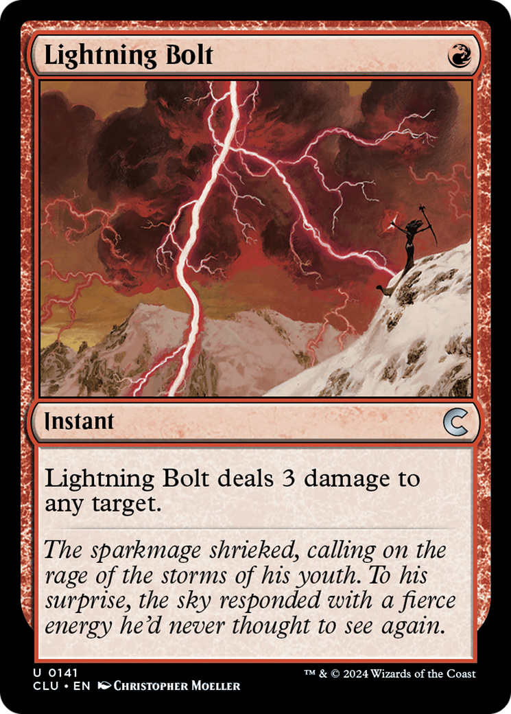 Lightning Bolt (CLU-141) [Ravnica: Clue Edition] MTG Single Wizards of the Coast