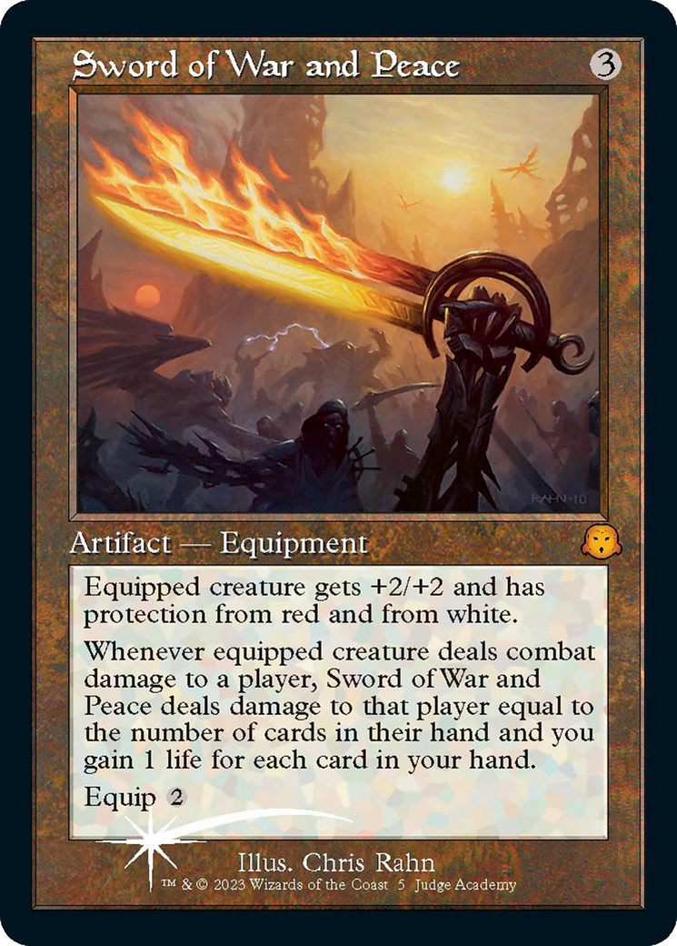 Sword of War and Peace (JDG-005) [Misc] Judge Gift Cards 2023 Foil MTG Single Wizards of the Coast