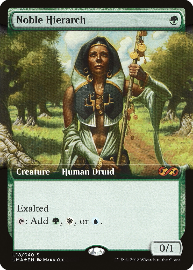 Noble Hierarch (UMA:BT-U18) [Ultimate Box Topper] (Extended Art) Foil MTG Single Wizards of the Coast