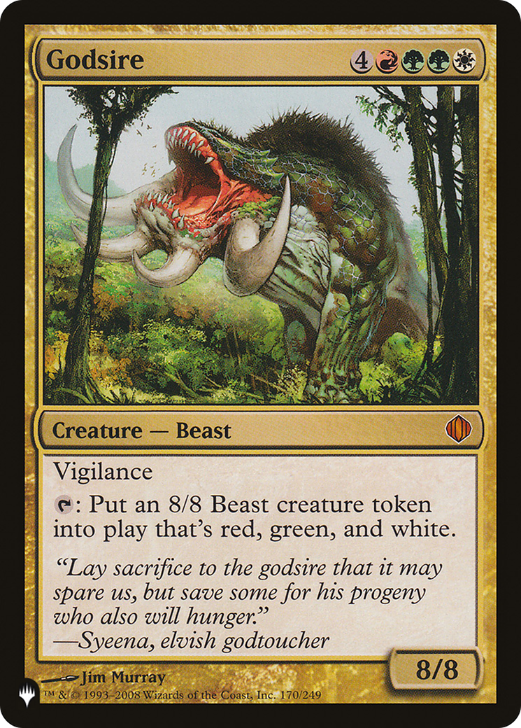 Godsire (LIST-170/249) [Mystery Booster] The List MTG Single Wizards of the Coast