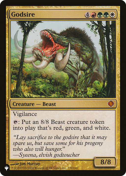 Godsire (LIST-170/249) [Mystery Booster] The List MTG Single Wizards of the Coast