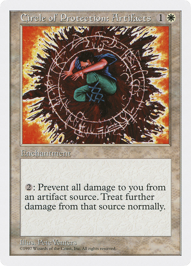 Circle of Protection: Artifacts (5ED-) [Fifth Edition] MTG Single Wizards of the Coast