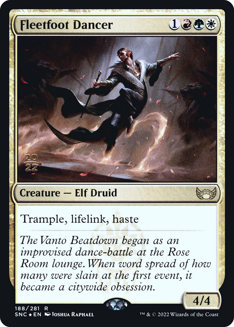 Fleetfoot Dancer (PRE-188S) [Streets of New Capenna Promos] Foil MTG Single Wizards of the Coast