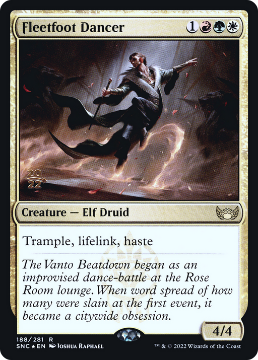 Fleetfoot Dancer (PRE-188S) [Streets of New Capenna Promos] Foil MTG Single Wizards of the Coast