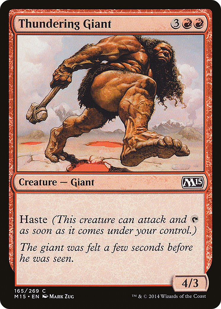 Thundering Giant (M15-165) [Magic 2015] Foil MTG Single Wizards of the Coast