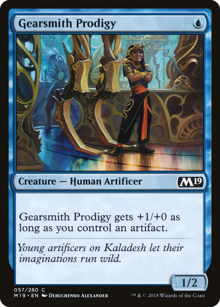 Gearsmith Prodigy (M19-057) [Core Set 2019] Foil MTG Single Wizards of the Coast