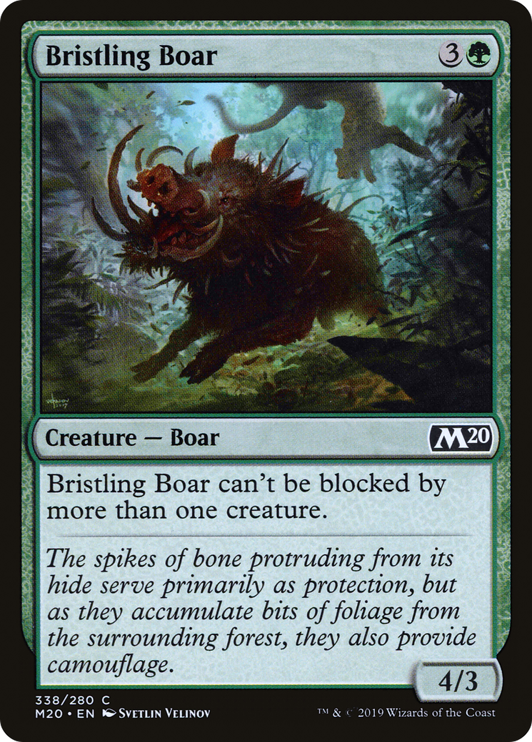 Bristling Boar (M20-338) [Core Set 2020] MTG Single Wizards of the Coast