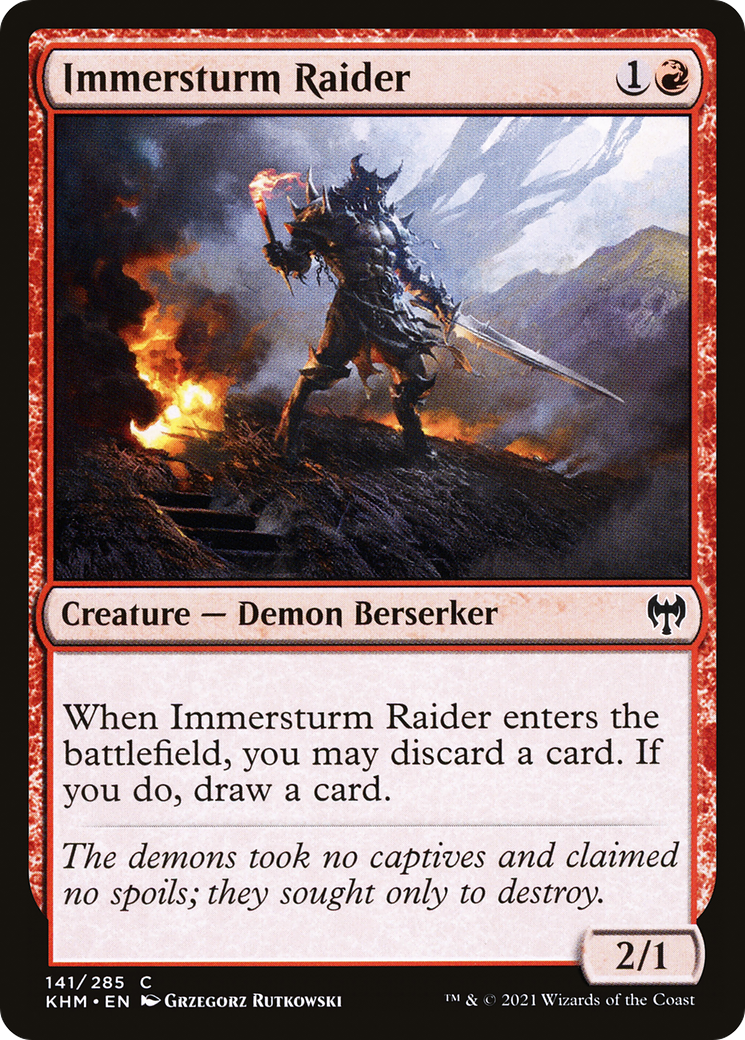 Immersturm Raider (KHM-141) [Kaldheim] Foil MTG Single Wizards of the Coast