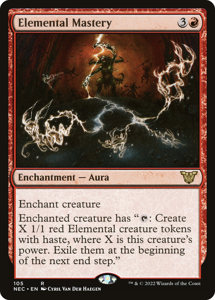 Elemental Mastery (NEC-105) [Neon Dynasty Commander] MTG Single Wizards of the Coast