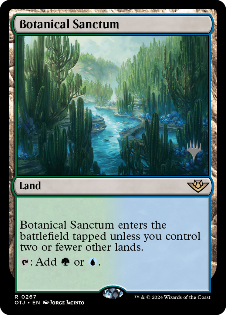 Botanical Sanctum (PPOTJ-267) [Outlaws of Thunder Junction Promos] Foil MTG Single Wizards of the Coast