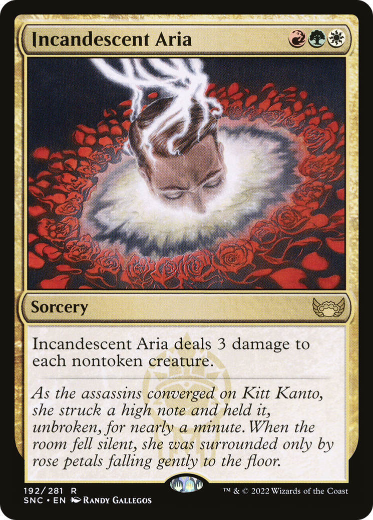 Incandescent Aria (SNC-192) [Streets of New Capenna] MTG Single Wizards of the Coast