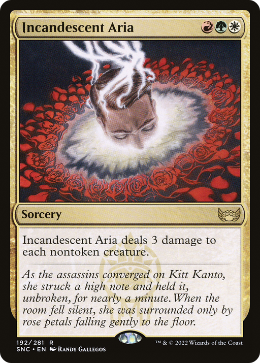 Incandescent Aria (SNC-192) [Streets of New Capenna] Foil MTG Single Wizards of the Coast