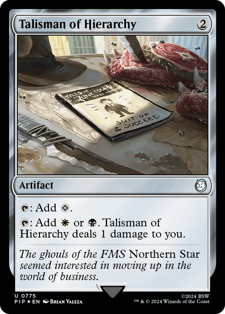 Talisman of Hierarchy (Surge Foil) (PIP-775) [Fallout] Foil MTG Single Wizards of the Coast