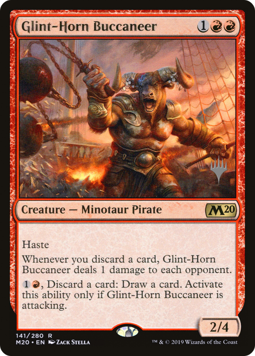 Glint-Horn Buccaneer (PPM20-141P) [Core Set 2020 Promos] Foil MTG Single Wizards of the Coast