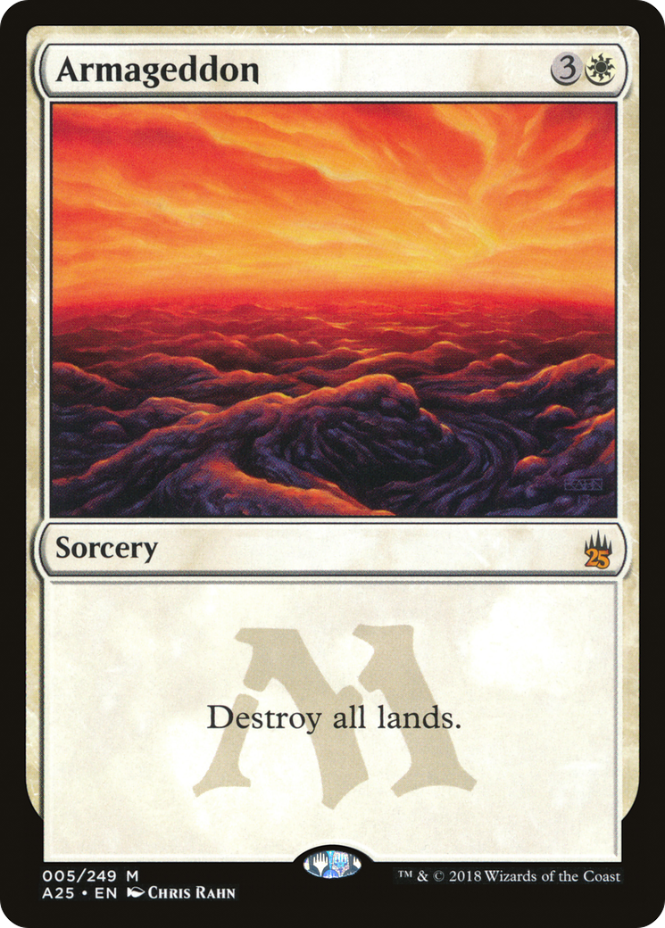 Armageddon (A25-005) [Masters 25] Foil MTG Single Wizards of the Coast