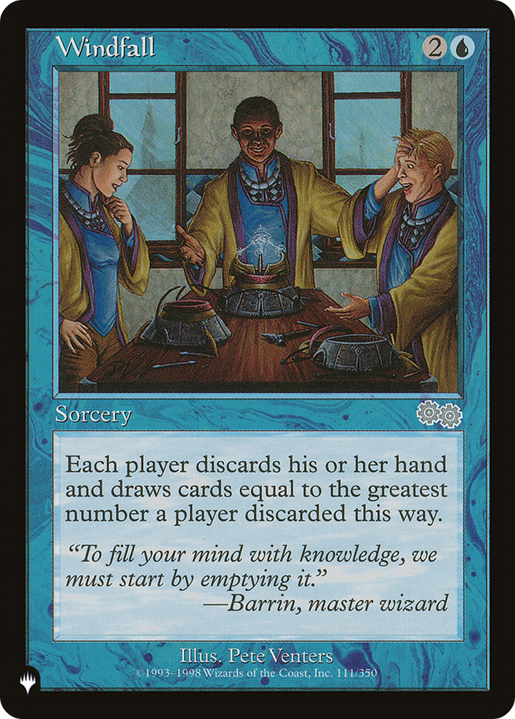 Windfall (LIST-111/350) [Mystery Booster] The List MTG Single Wizards of the Coast