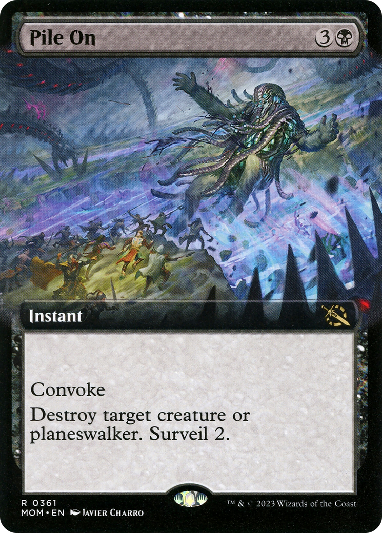 Pile On (MOM-361) [March of the Machine] (Extended Art) MTG Single Wizards of the Coast
