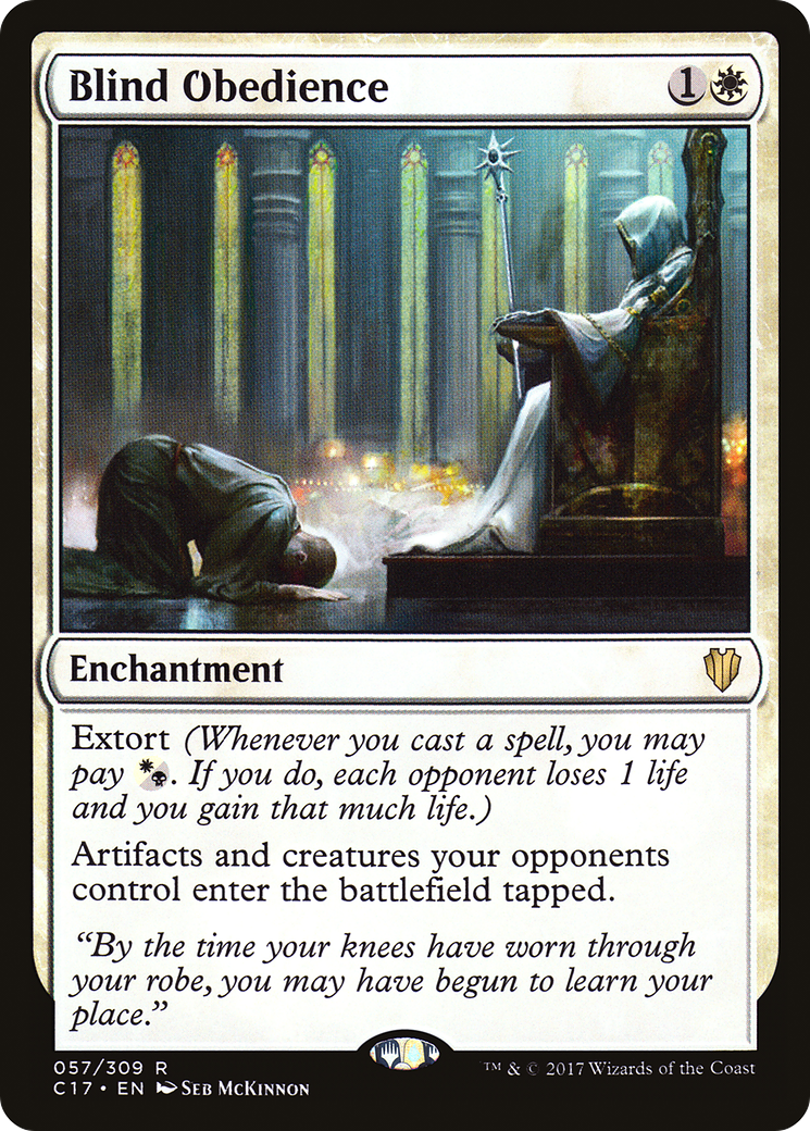 Blind Obedience (C17-057) [Commander 2017] MTG Single Wizards of the Coast