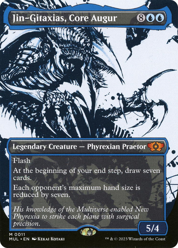 Jin-Gitaxias, Core Augur (MUL-011) [Multiverse Legends] (Showcase) (Borderless) MTG Single Wizards of the Coast