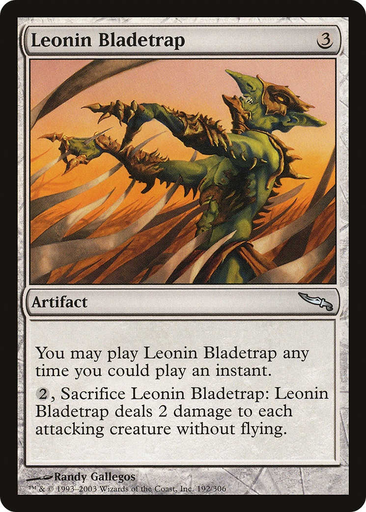 Leonin Bladetrap (MRD-192) [Mirrodin] Foil MTG Single Wizards of the Coast
