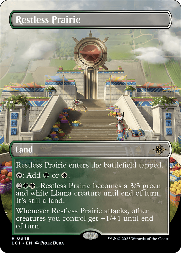 Restless Prairie (LCI-348) [The Lost Caverns of Ixalan] (Borderless) MTG Single Wizards of the Coast