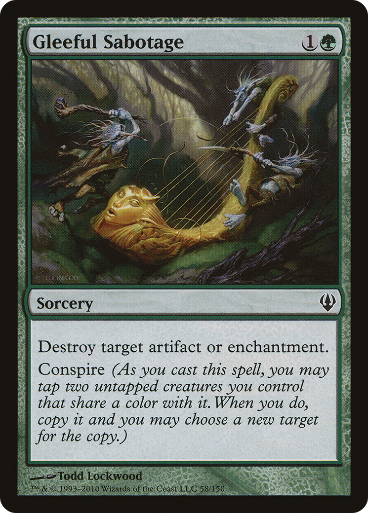Gleeful Sabotage (ARC-058) [Misc] Archenemy MTG Single Wizards of the Coast