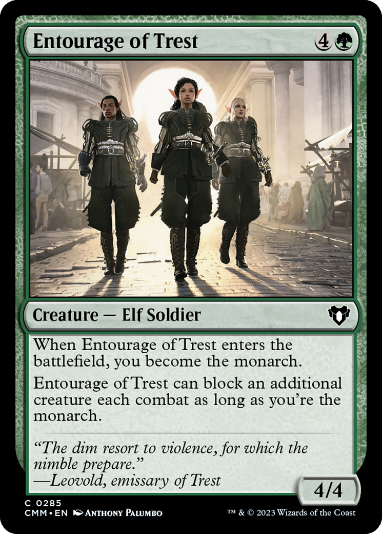 Entourage of Trest (CMM-285) [Commander Masters] MTG Single Wizards of the Coast