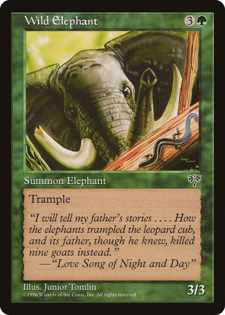 Wild Elephant (MIR-254) [Mirage] MTG Single Wizards of the Coast