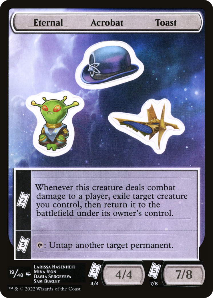 Eternal Acrobat Toast (UNF-019) [Tokens] Unfinity Sticker Sheets MTG Single Wizards of the Coast