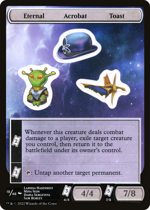 Eternal Acrobat Toast (UNF-019) [Tokens] Unfinity Sticker Sheets MTG Single Wizards of the Coast