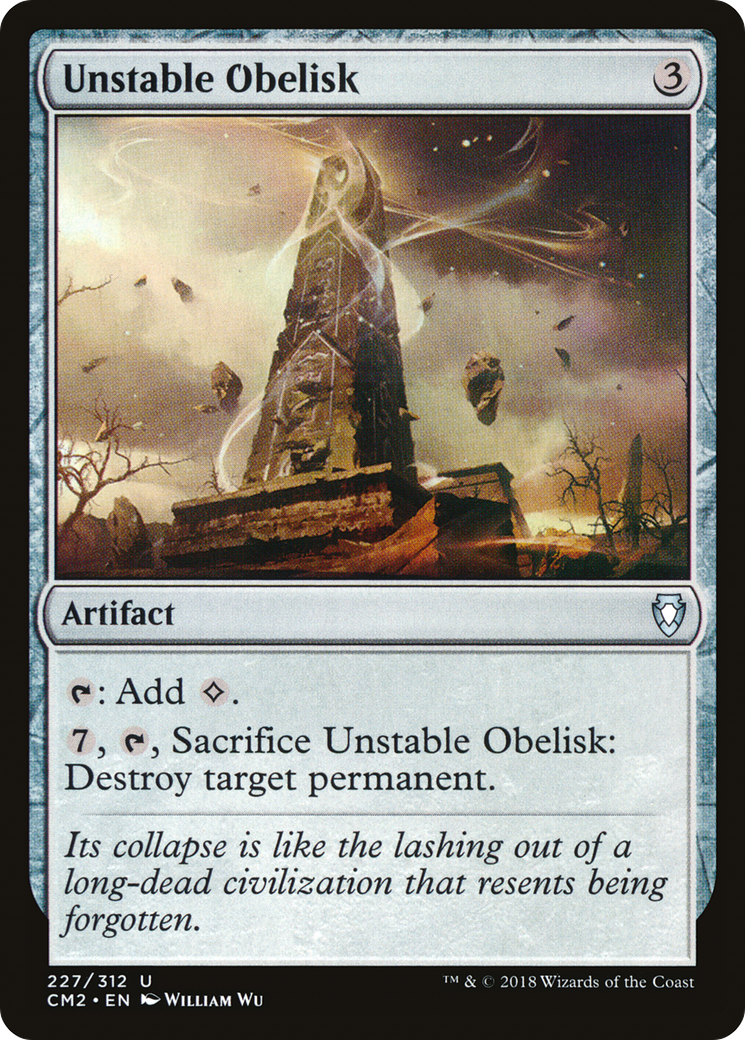 Unstable Obelisk (CM2-227) [Commander Anthology Volume II] MTG Single Wizards of the Coast