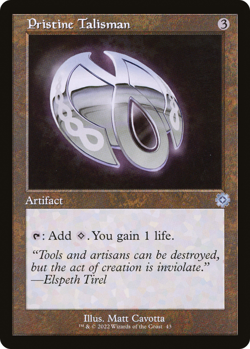 Pristine Talisman (BRR-043) [The Brothers' War Retro Artifacts] Foil MTG Single Wizards of the Coast