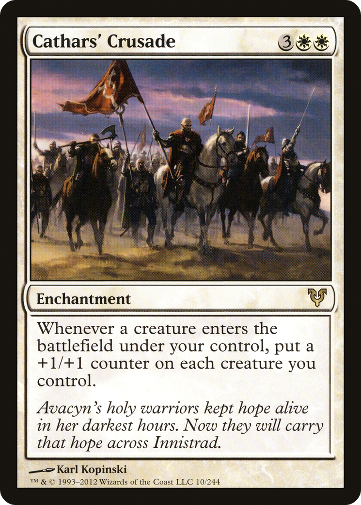 Cathars' Crusade (AVR-010) [Avacyn Restored] Foil MTG Single Wizards of the Coast