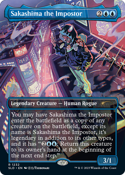 Sakashima the Impostor (SLD-1232) [Secret Lair] Drop (Borderless) MTG Single Wizards of the Coast