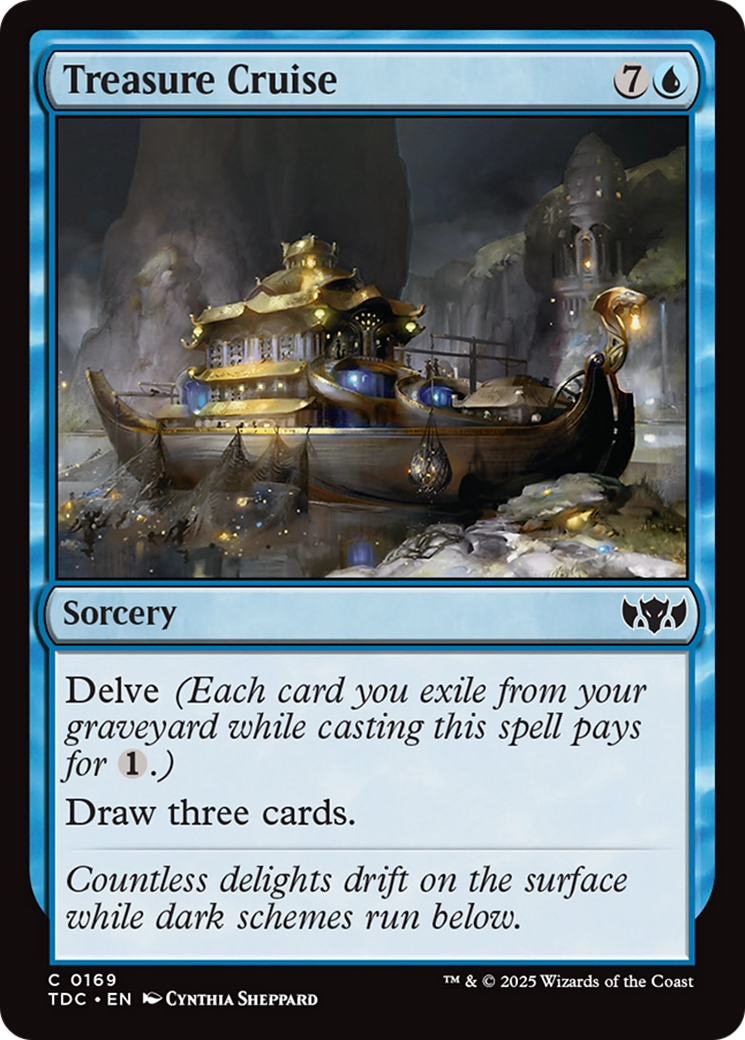 Treasure Cruise (TDC-169) [Commander: Tarkir: Dragonstorm] MTG Single Wizards of the Coast