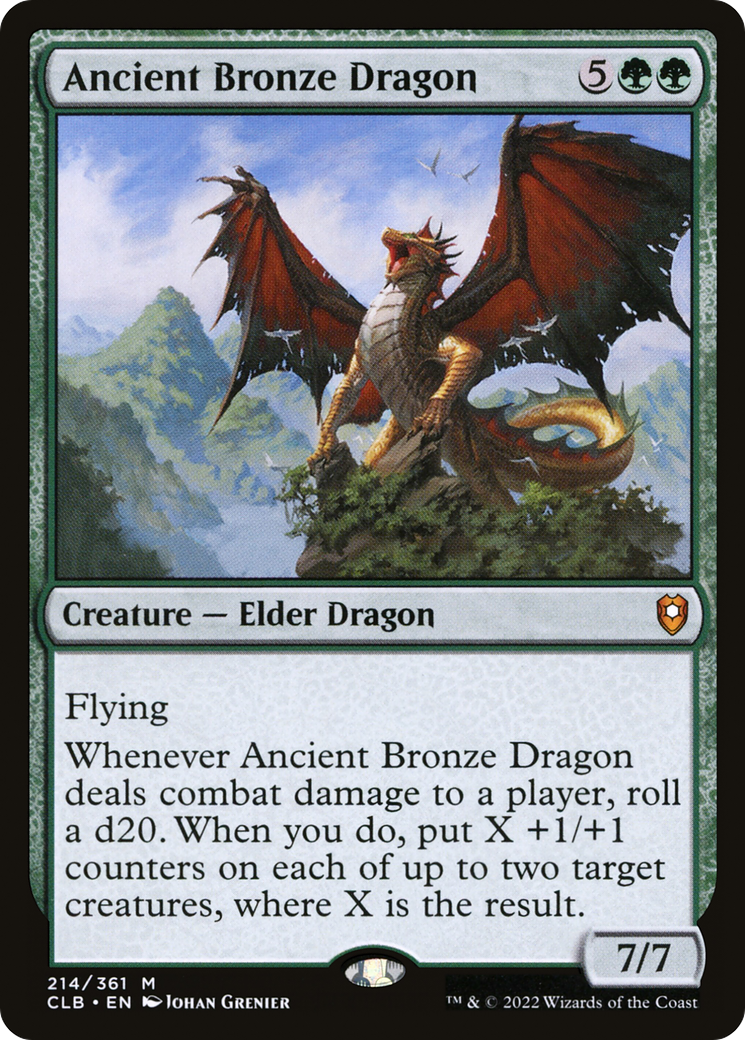 Ancient Bronze Dragon (CLB-214) [Commander Legends: Battle for Baldur's Gate] MTG Single Wizards of the Coast