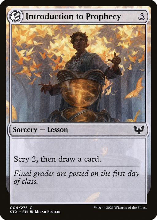 Introduction to Prophecy (STX-004) [Strixhaven: School of Mages] MTG Single Wizards of the Coast